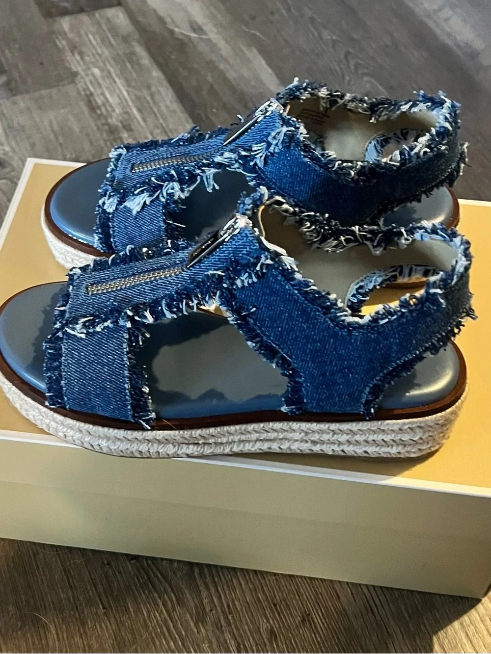 Michael Kors frayed denim